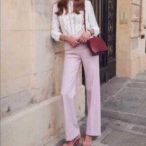 Sezane Martin wool herringbone pants